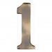 Heritage Brass C1568 Antique Brass Self Adhesive 51mm Numerals - view 2