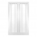 XL Joinery Internal White Primed Worcester Doors Door Pairs [Clear Glass] - view 1