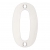 Zoo Polished Stainless Steel Face Fixing 75mm Numerals - view 1