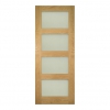 Deanta Internal Oak Coventry Doors [Obscure Glass] - view 1