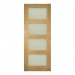 Deanta Internal Prefinished Oak Coventry Doors [Obscure Glass] - view 1