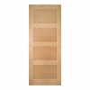 ValDor Internal Unfinished Oak Shaker 4P Doors - view 1