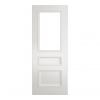 Deanta Internal White Primed Windsor Doors [Clear Bevelled Glass] - view 1
