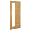 Deanta Internal Prefinished Oak Seville 1SL Doors [Clear Glass] - view 2
