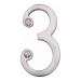 Heritage Brass C1560 Satin Chrome Face Fixing 76mm Numerals - view 4