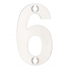 Zoo Polished Stainless Steel Face Fixing 50mm Numerals - view 7