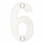 Zoo Polished Stainless Steel Face Fixing 50mm Numerals - view 7