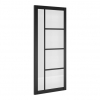 Deanta Internal Prefinished Black Brixton Doors [Clear Glass] - view 1