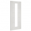 Deanta Internal White Primed Seville FD30 Fire Doors [Clear Glass] - view 2