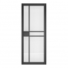 Deanta Internal Prefinished Black Dalston Doors [Clear Glass] - view 2
