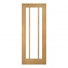Deanta Internal Oak Norwich Doors [Clear Bevelled Glass] - view 1