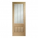 XL Joinery Internal Oak Suffolk Essential 2XG Doors [Etched Glass] - view 1