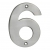 Eurospec Cast Satin Stainless Steel Face Fixing 100mm Numerals - view 7