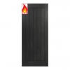 Deanta Internal Prefinished Brushed Black Oak Ely FD30 Fire Doors - view 1