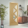 Deanta Internal Prefinished Oak Ely 5 Light Doors [Clear Glass] - view 3