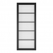 Deanta Internal Prefinished Black Shoreditch Doors [Clear Glass] - view 2