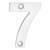 Eurospec Cast Polished Stainless Steel Face Fixing 50mm Numerals - view 8