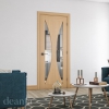 Deanta Internal Prefinished Oak Sorrento Doors [Clear Glass] - view 3