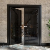Deanta Internal Prefinished Black Dalston Doors [Tinted Glass] - view 3