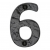 Heritage Brass Cast Black Iron Face Fixing 76mm Numerals - view 7