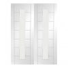XL Joinery Internal White Primed Palermo Door Pairs [Clear Glass] - view 1