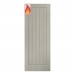 LPD Internal Prefinished Light Grey Laminate Cottage FD30 Fire Doors - view 1