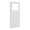 Deanta Internal White Primed Cambridge Doors [Clear Glass] - view 2