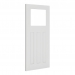 Deanta Internal White Primed Cambridge Doors [Clear Glass] - view 2