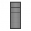 Deanta Internal Prefinished Black Shoreditch Doors [Tinted Glass] - view 1