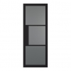 LPD Internal Prefinished Black Tribeca Doors [Tinted Glass] - view 1