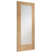 XL Joinery Internal Oak Pattern 10 FD30 Fire Doors [Clear Glass] - view 2