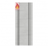 Deanta Internal Flush Light Grey Ash Veneer FD60 Fire Doors With Vertical Inlay - view 1