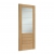 XL Joinery Internal Oak Palermo Original 2XG FD30 Fire Doors [Etched Glass] - view 2