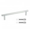 JV1800PCFF : 300 x 19mm : Polished Chrome : Jedo Bari Knurled Secret Bolt Fix Pull Handle - view 1