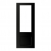 Deanta Internal Prefinished Black Sandringham Doors [Clear Bevelled Glass]s] - view 1