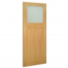 Deanta Internal Oak Cambridge Doors [Obscure Glass] - view 2