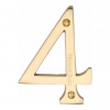 Heritage Brass C1560 Satin Brass Face Fixing 76mm Numerals - view 5
