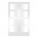 XL Joinery Internal White Primed Shaker Door Pairs [Clear Glass] - view 1