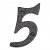 Heritage Brass Cast Black Iron Face Fixing 102mm Numerals - view 6