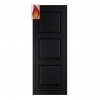 Deanta Internal Prefinished Black Trinity FD30 Fire Doors - view 1