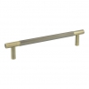 JV1800AB : 300 x 19mm : Antique Brass : Jedo Bari Knurled Bolt Fix Pull Handle - view 1