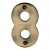 Heritage Brass C1566 Antique Brass Face Fixing 76mm Numerals - view 9