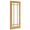 Deanta Internal Oak Kerry Doors [Clear Bevelled Glass] - view 2