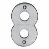 Heritage Brass C1566 Satin Chrome Face Fixing 76mm Numerals - view 9