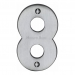 Heritage Brass C1566 Satin Chrome Face Fixing 76mm Numerals - view 9