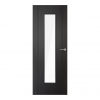 LPD Internal Prefinished Black Laminate Monaco Doors [Clear Glass] - view 1