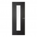 LPD Internal Prefinished Black Laminate Monaco Doors [Clear Glass] - view 1