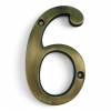 Traditional Antique Brass 100mm Numerals - view 7