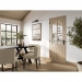 LPD Internal Prefinished Blonde Oak Mexicano Arch Panel 4 Light Doors [Clear Bevelled Glass] - view 2
