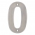 Zoo Satin Stainless Steel Face Fixing 100mm Numerals - view 1